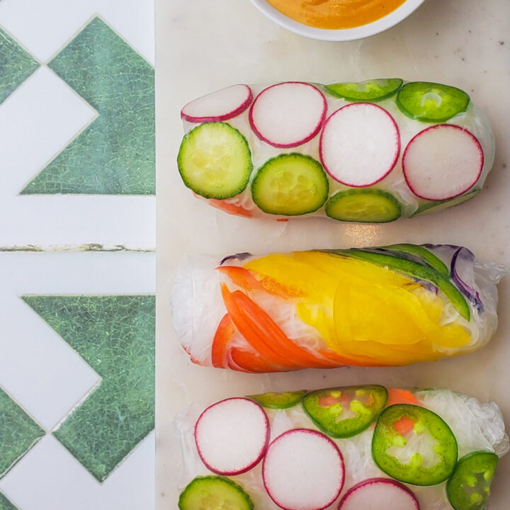 Easy Rice Paper Rolls with Leftovers! - Picklebums